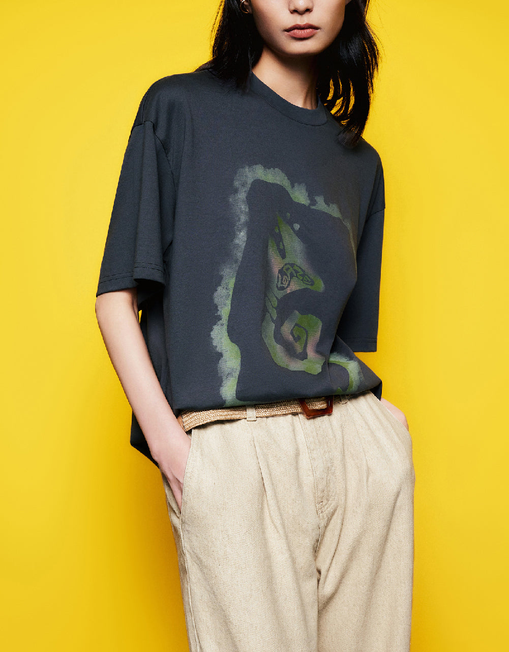 Printed Crew Neck T-Shirt
