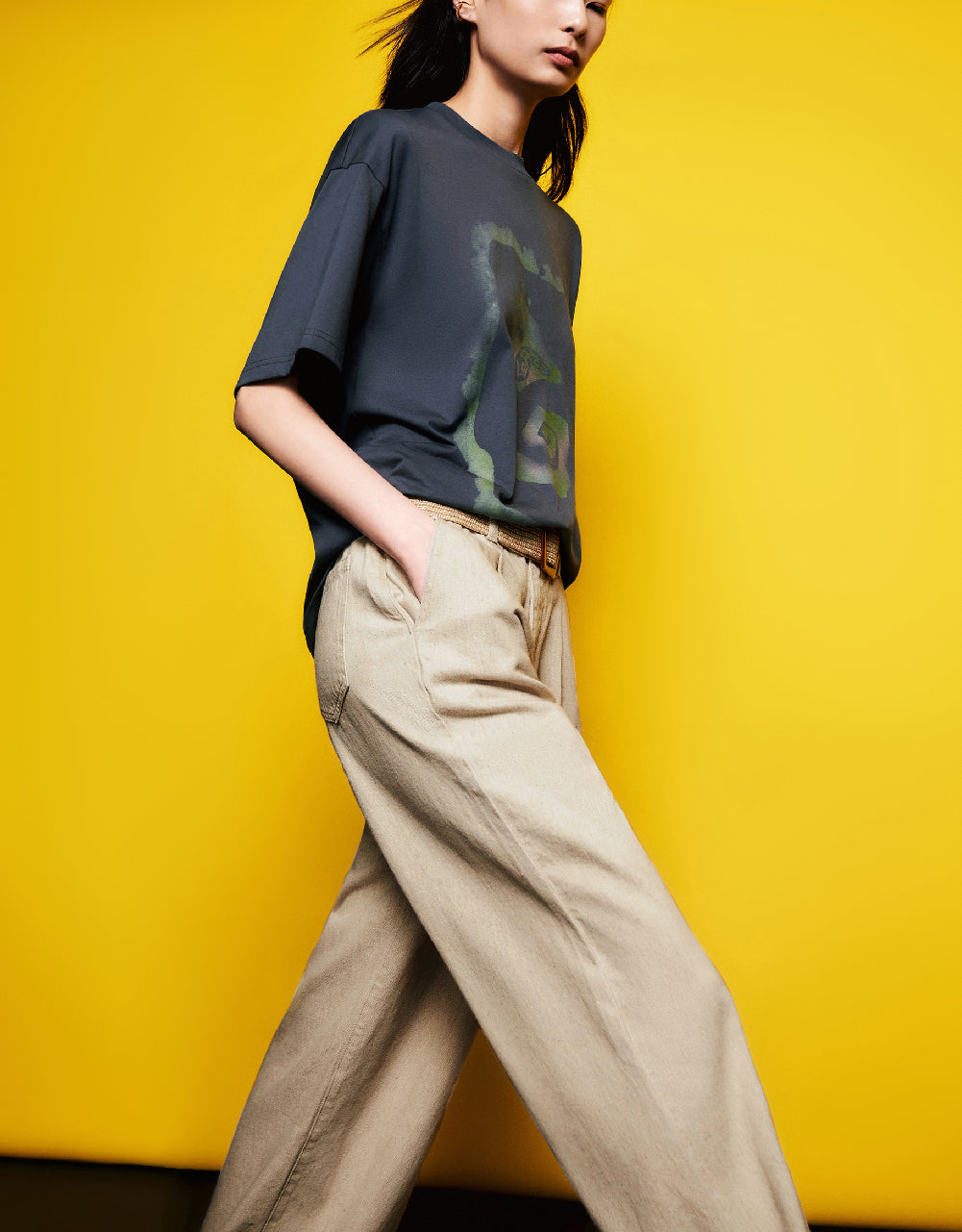 Printed Crew Neck T-Shirt