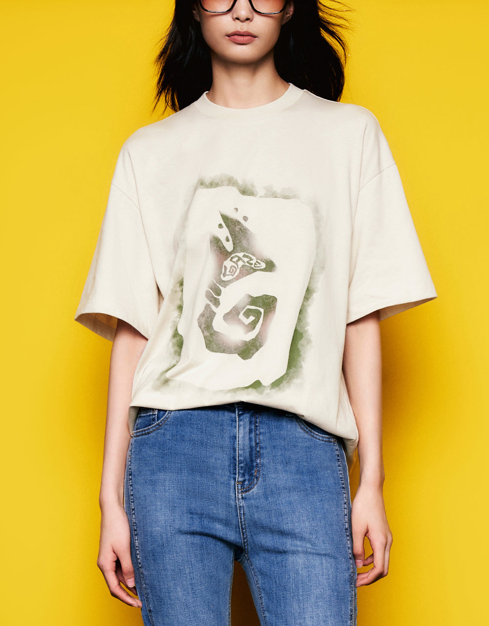 Printed Crew Neck T-Shirt