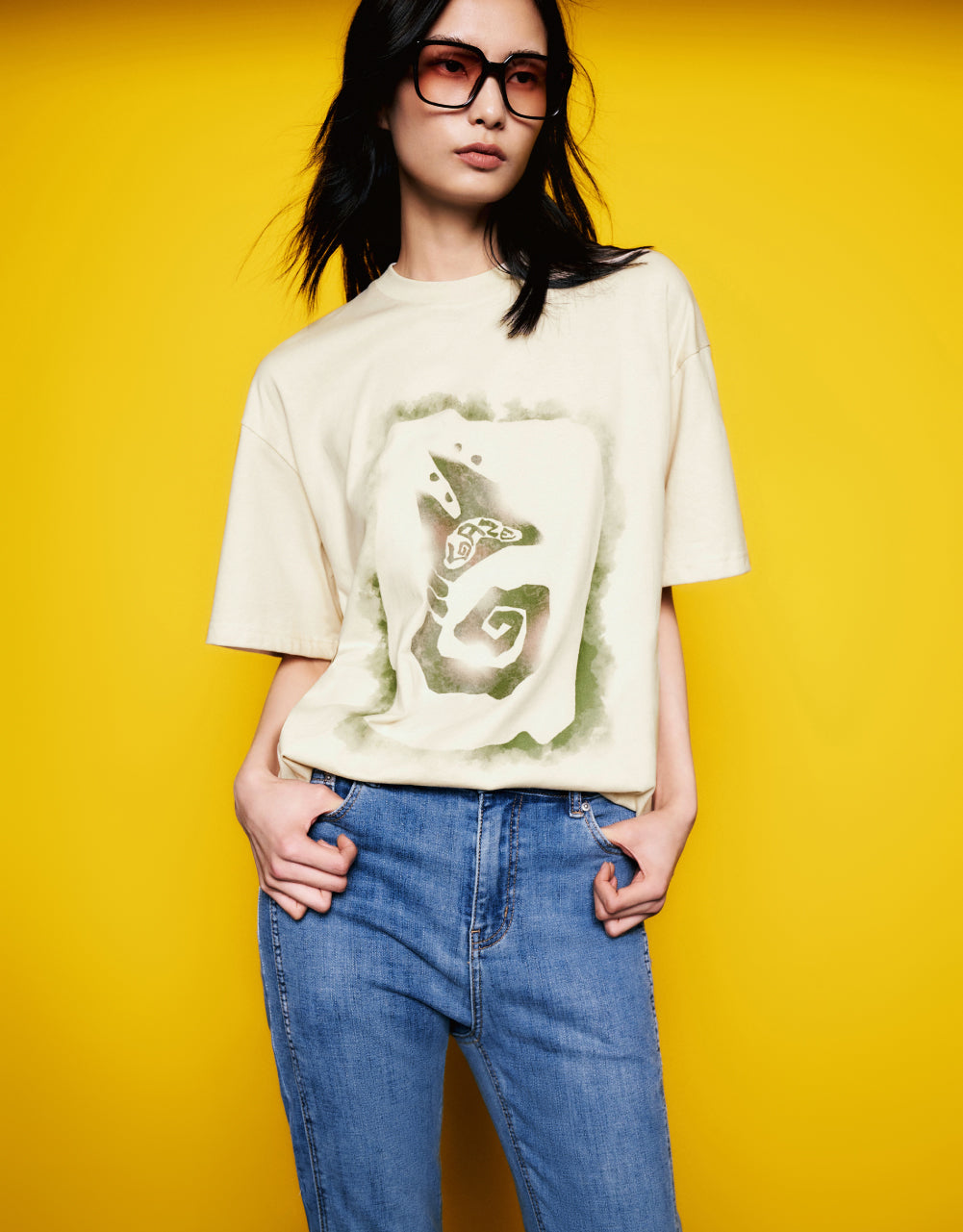 Printed Crew Neck T-Shirt