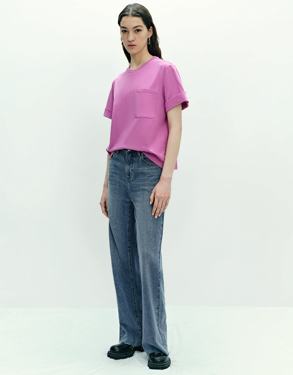 Straight Crew Neck T-Shirt