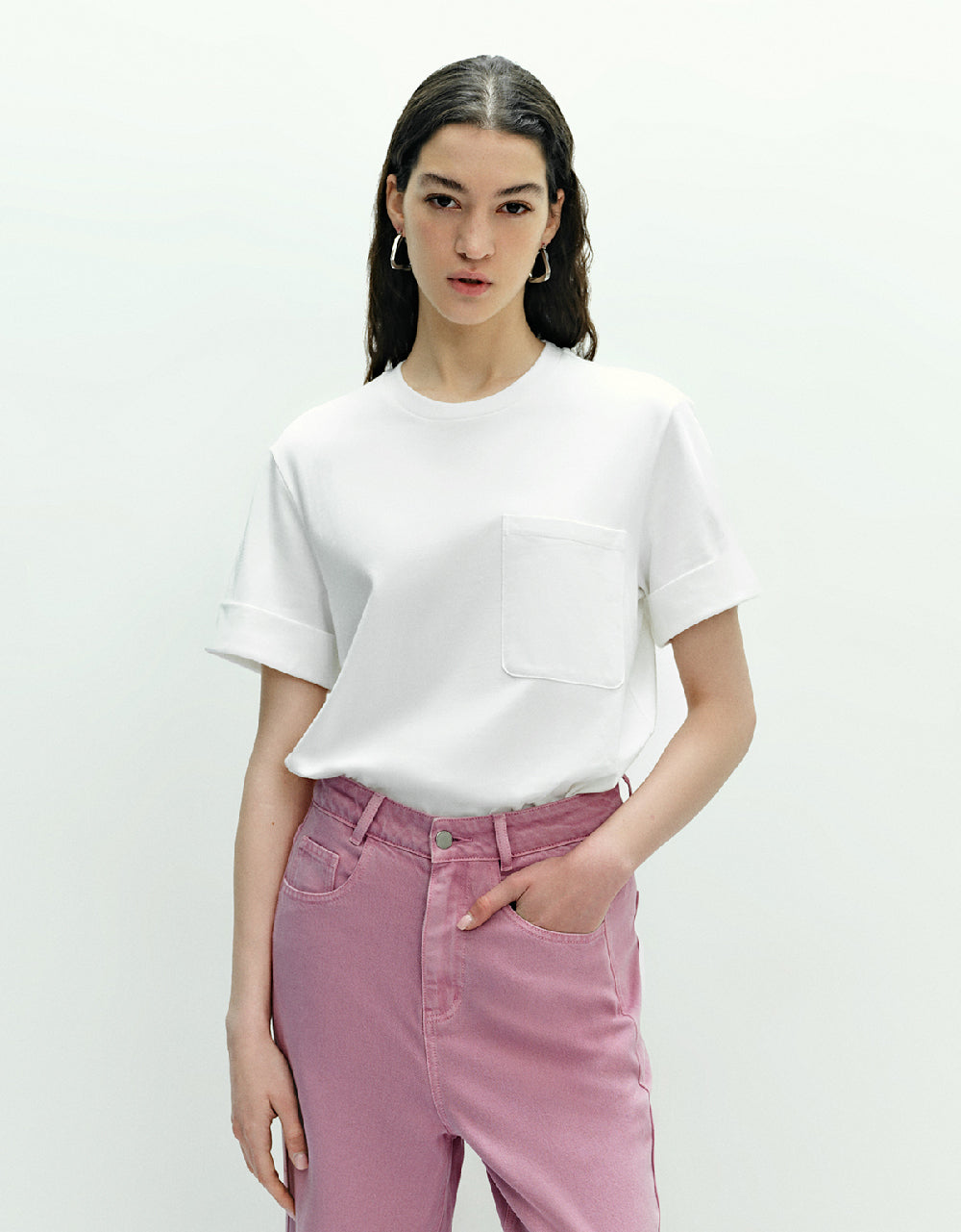 Straight Crew Neck T-Shirt