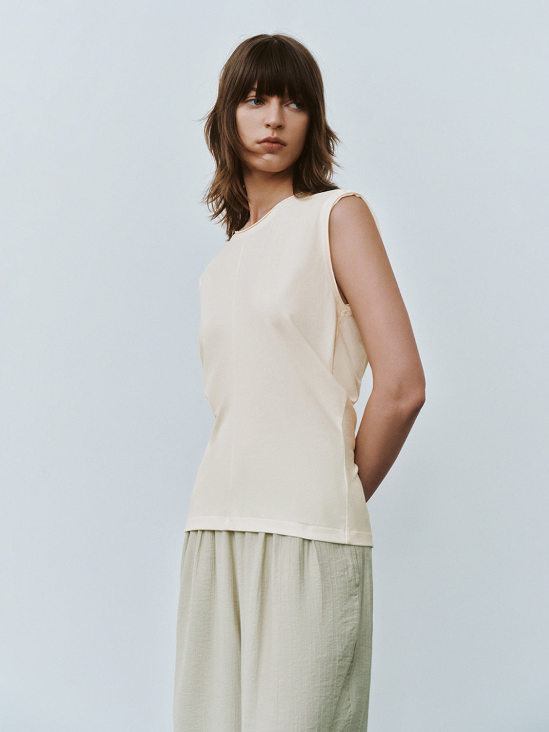 Crew Neck Skater Tank Top