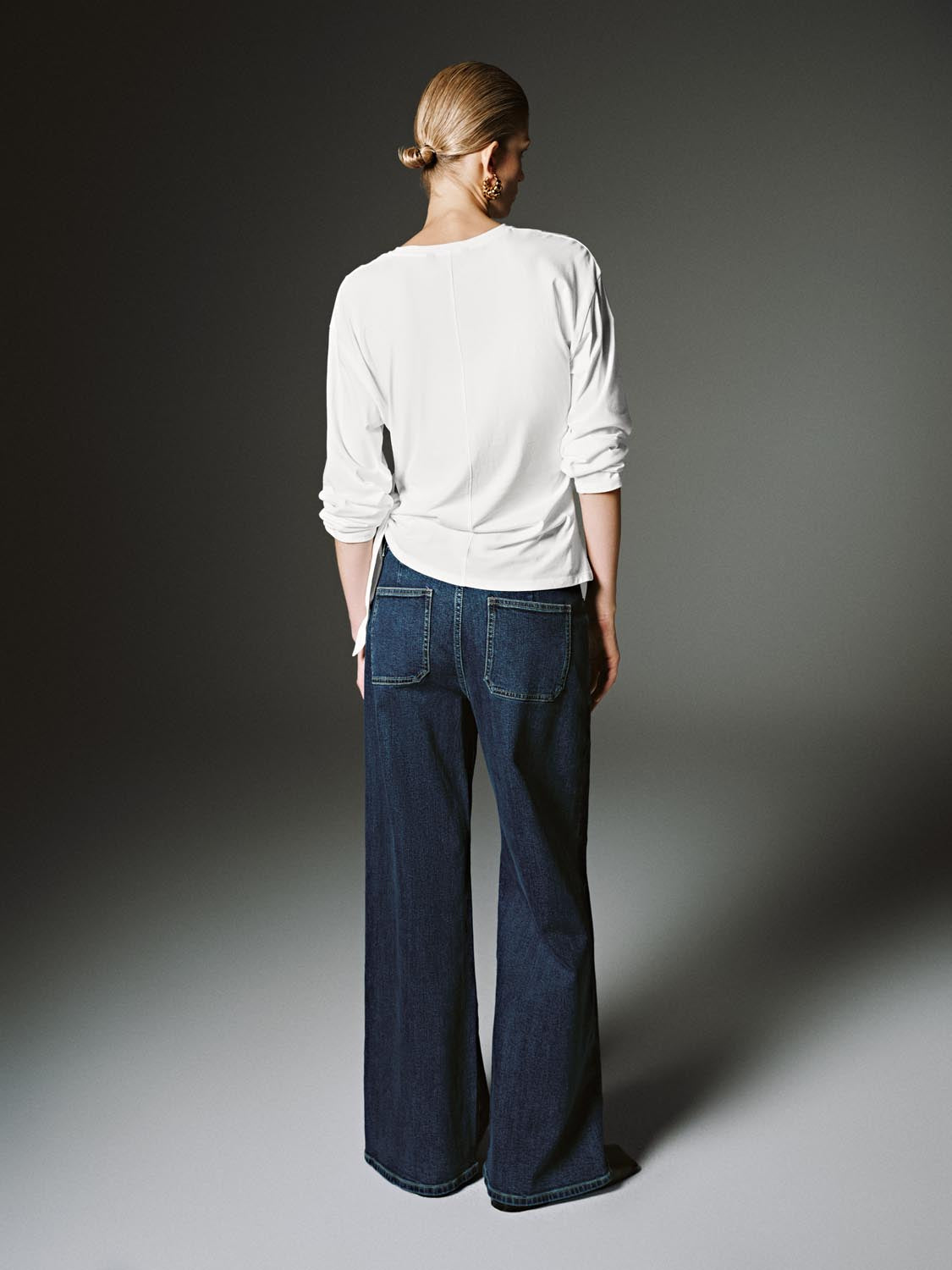 Tie Side Long Sleeve T-Shirts