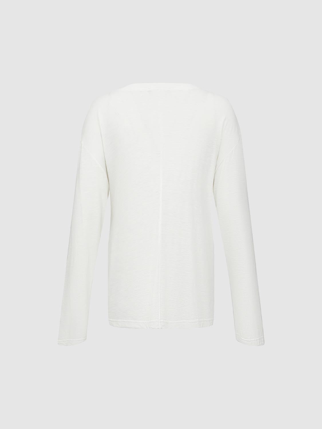 Tie Front Long Sleeve T-Shirts