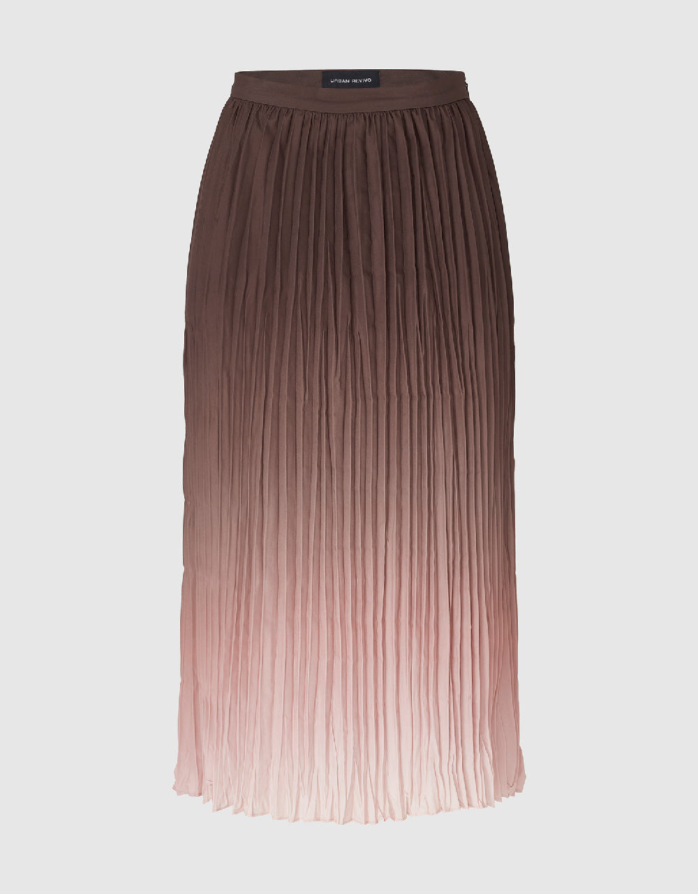 Elastic Waist A-Line Skirt