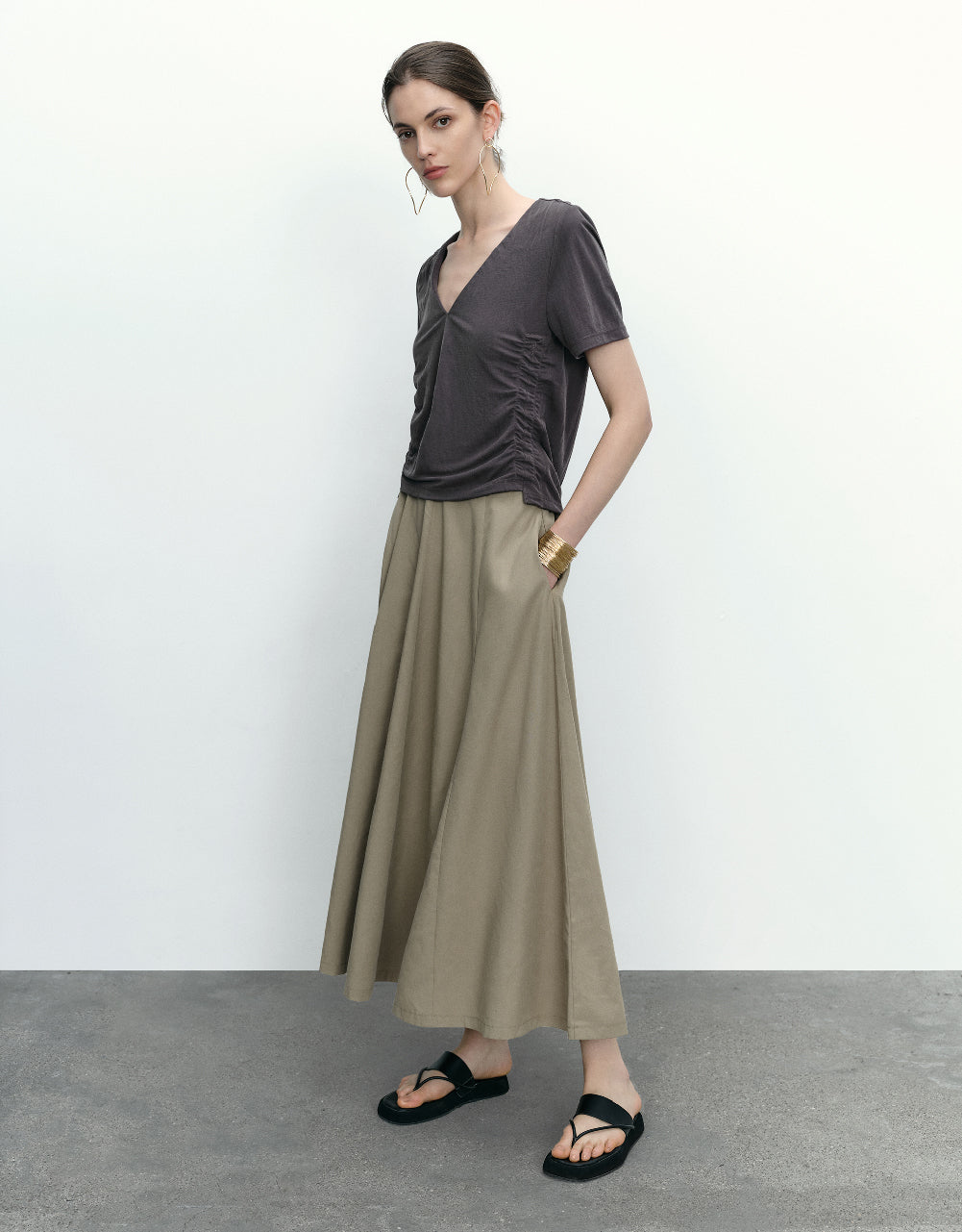 Maxi A-Line Skirt