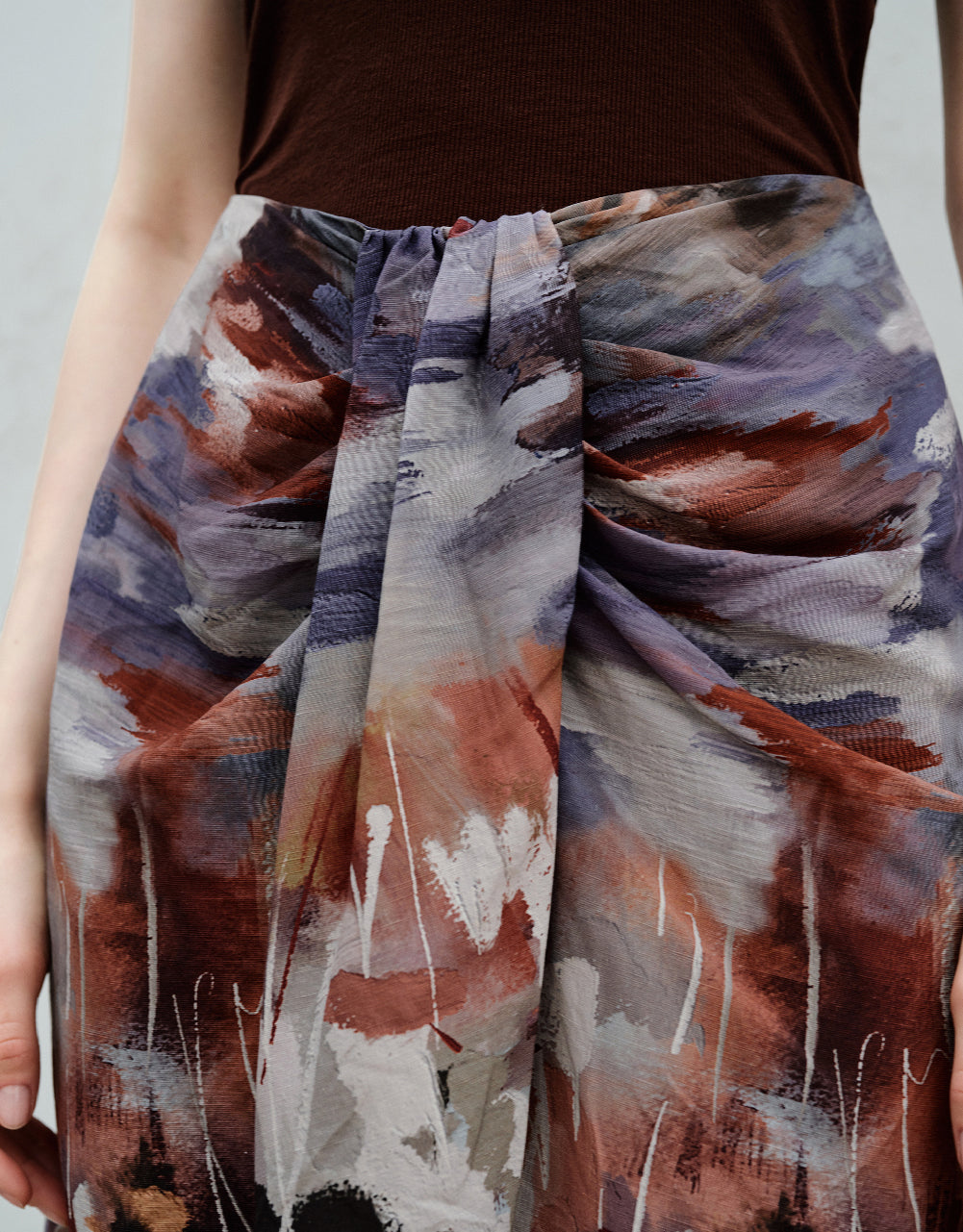Printed Straight Skirt