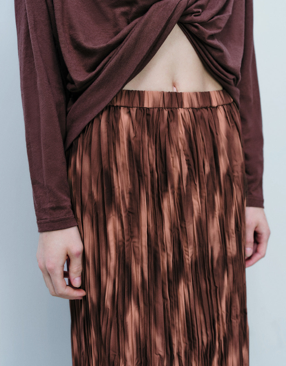 Elastic Waist A-Line Skirt