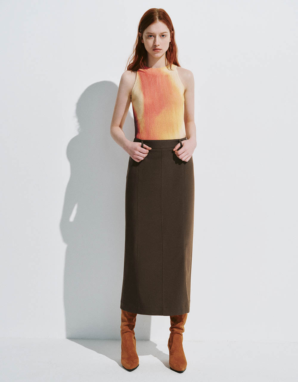 Midi Straight Skirt