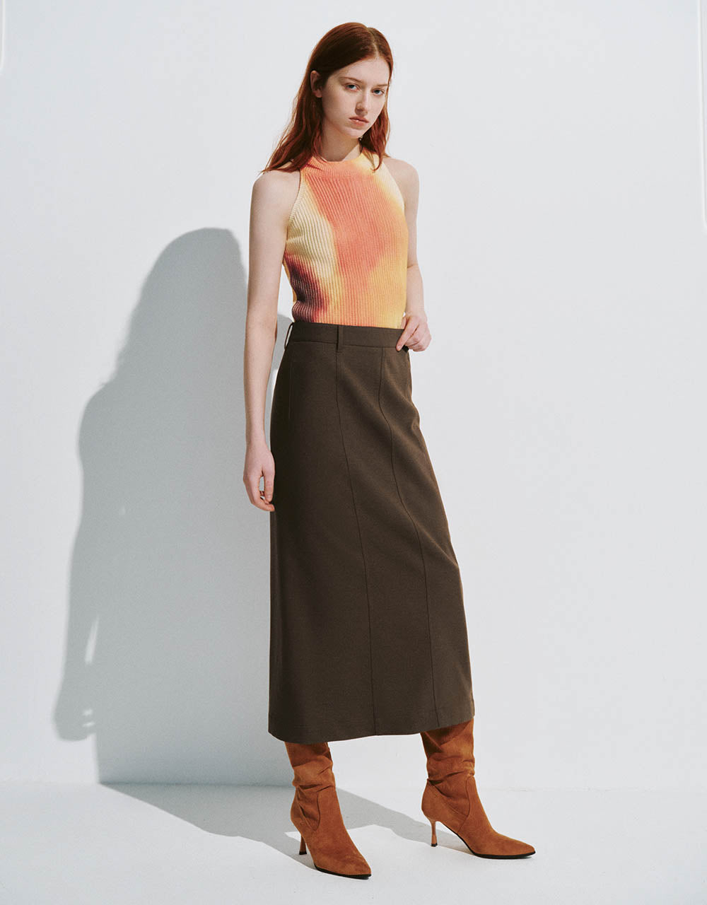 Midi Straight Skirt