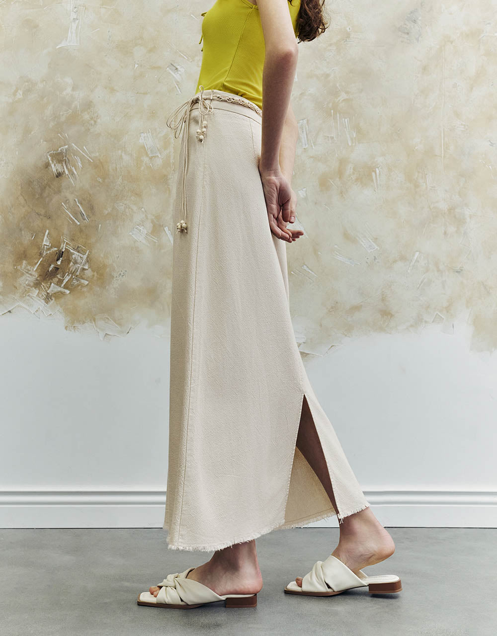 Midi A-Line Skirt