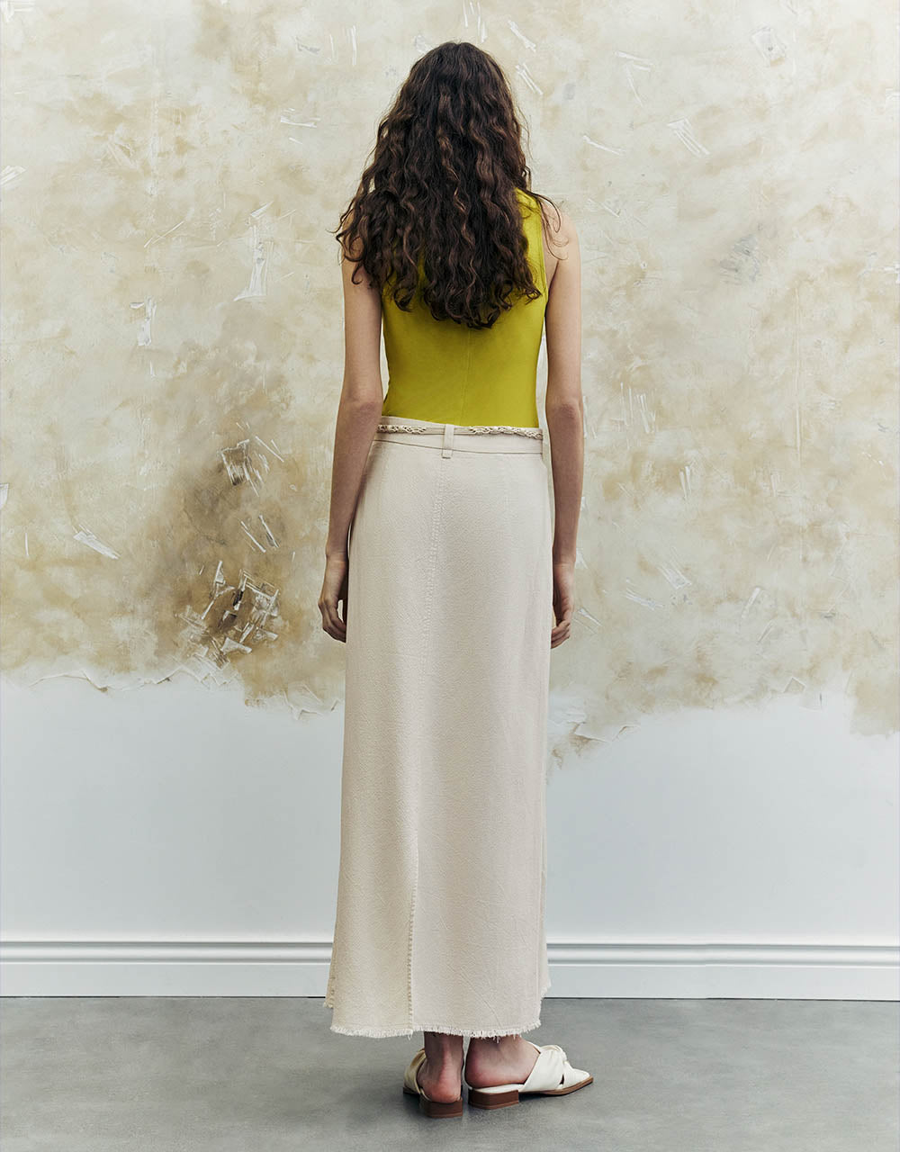 Midi A-Line Skirt