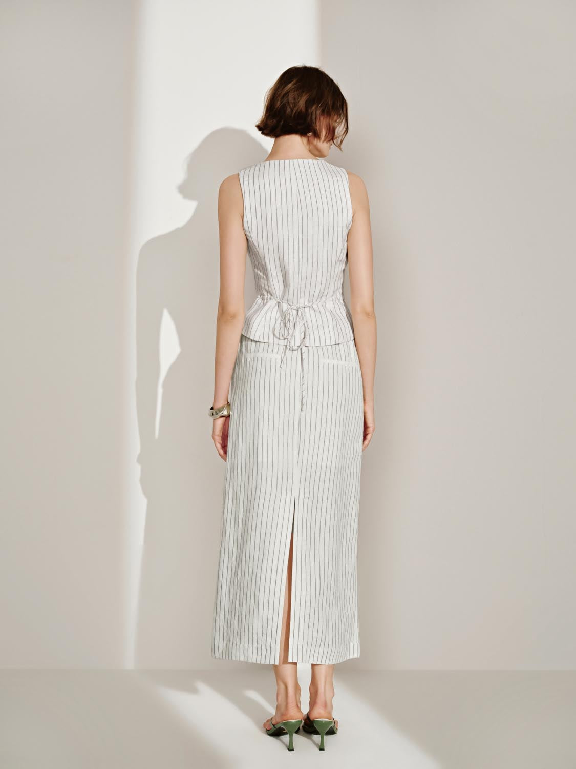 Striped Straight Skirts
