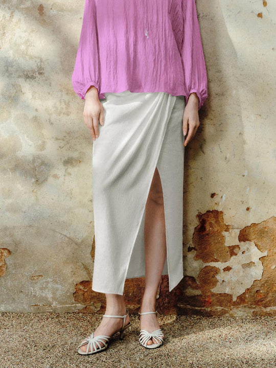 Draped Straight Skirts