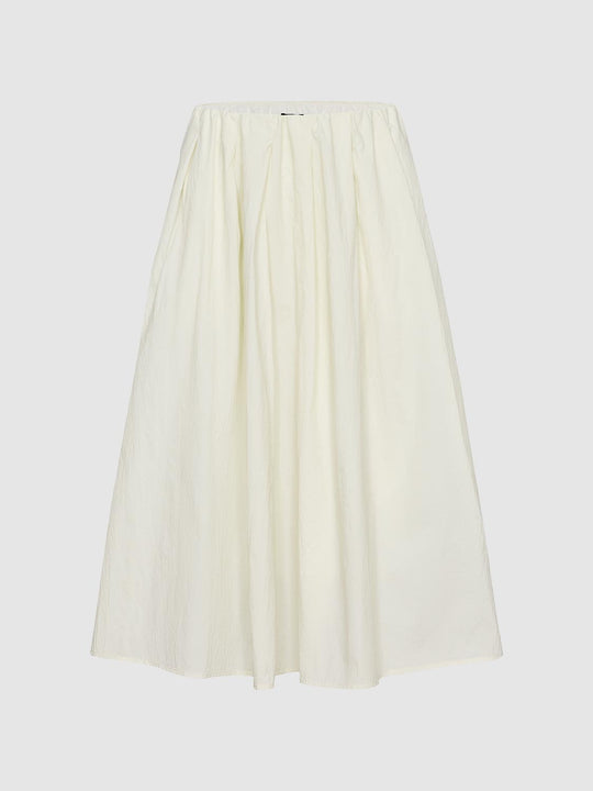 Elastic Waist Full Maxi Skirts