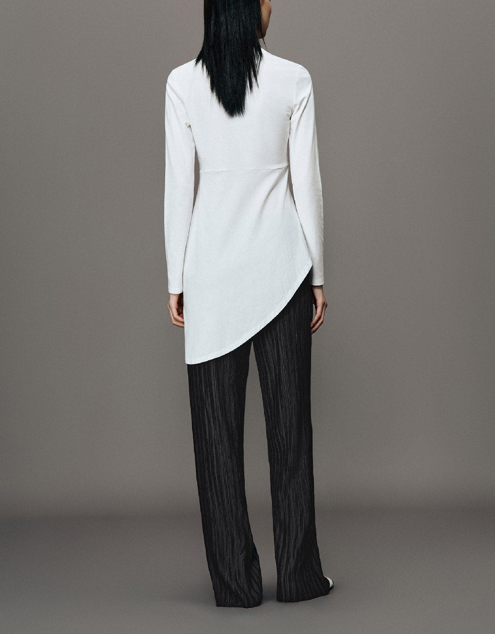 Textured Knitted Long Straight Pants