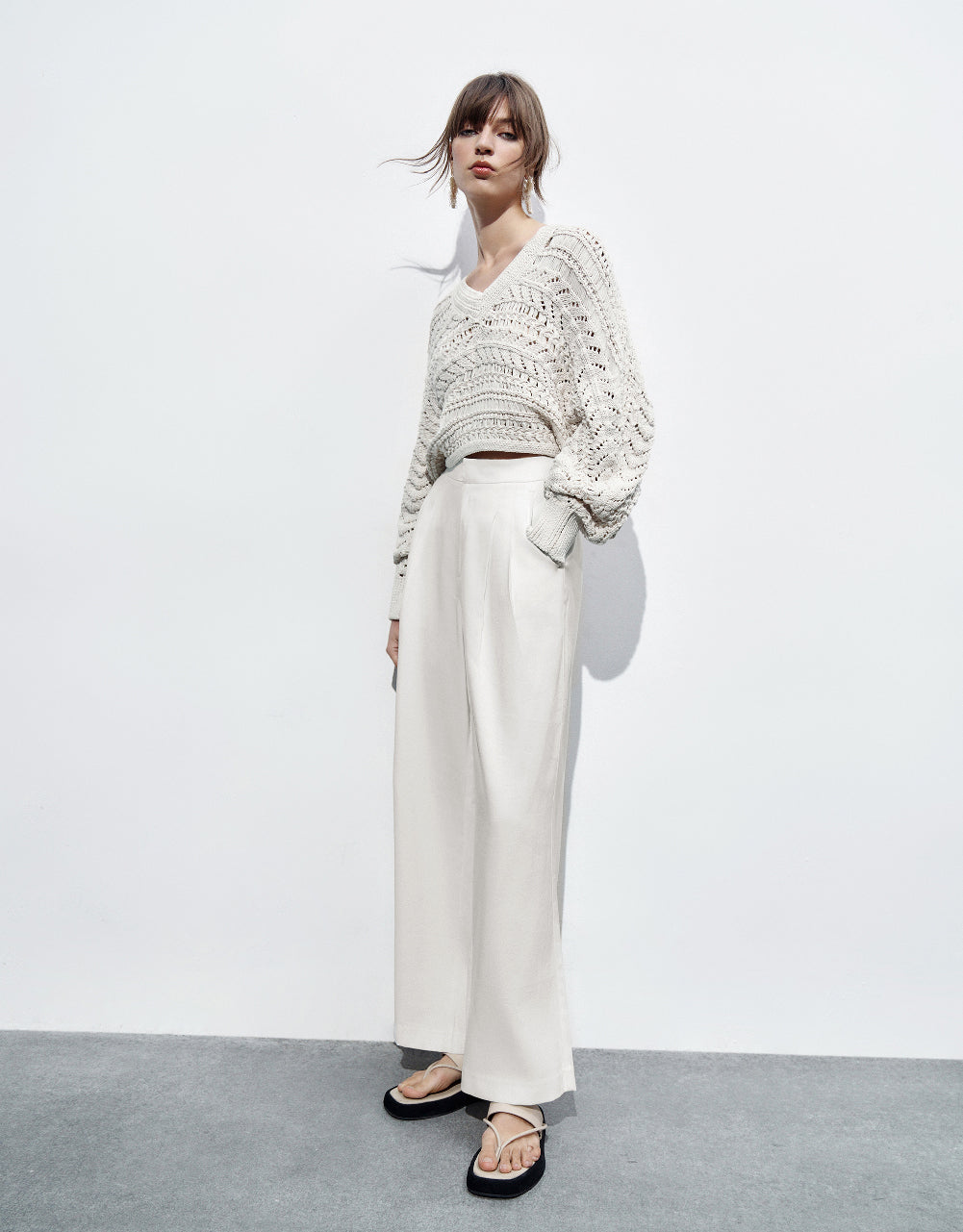 Loose Wide-Leg Pants