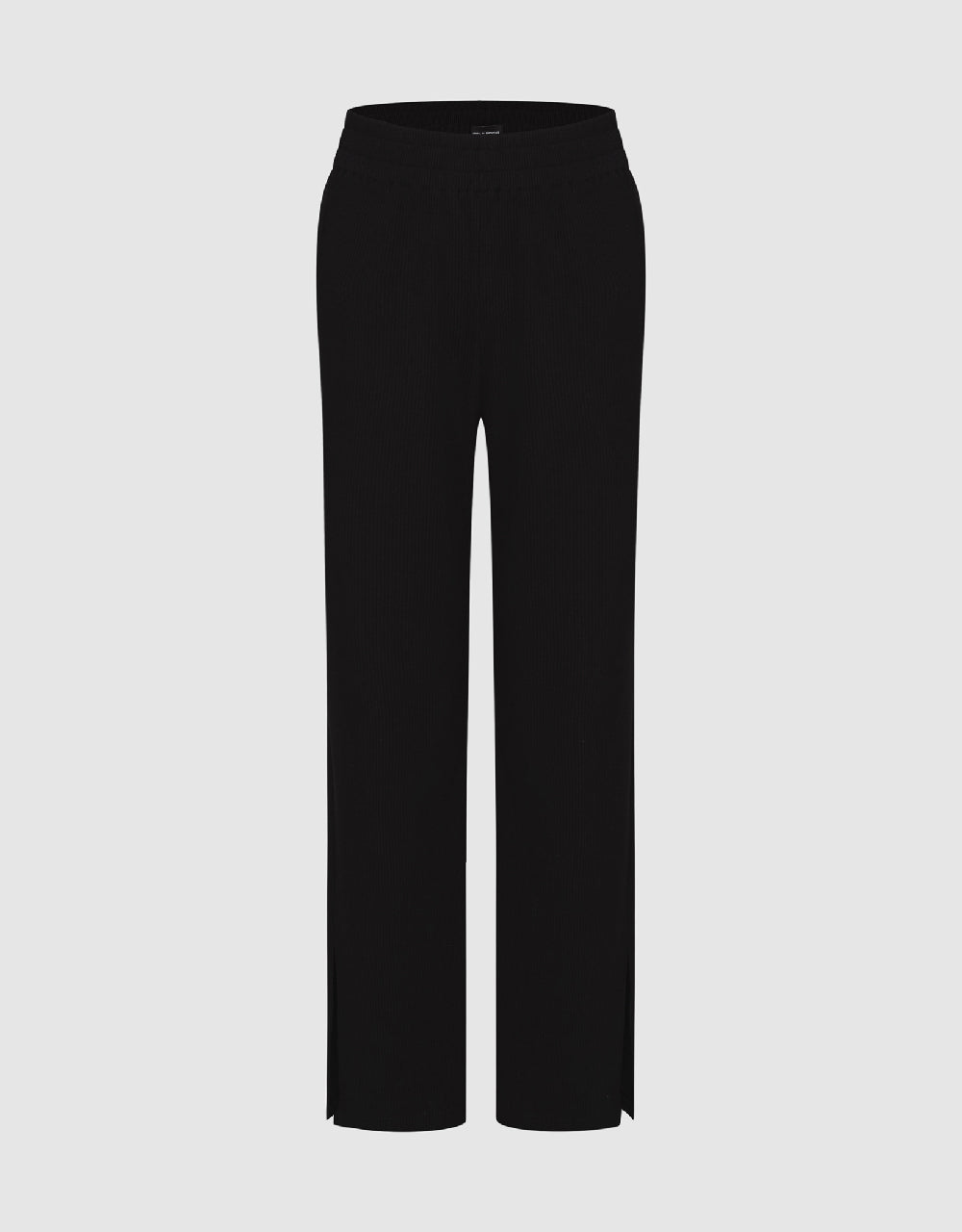 Elastic Waist Knitted Straight Pants