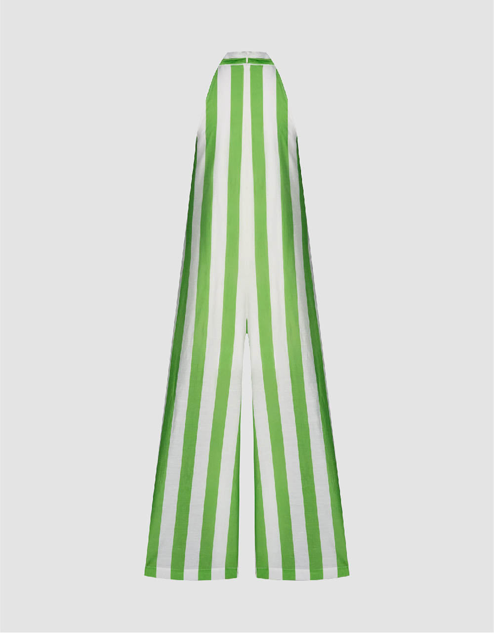 Halter Neck Striped Jumpsuit
