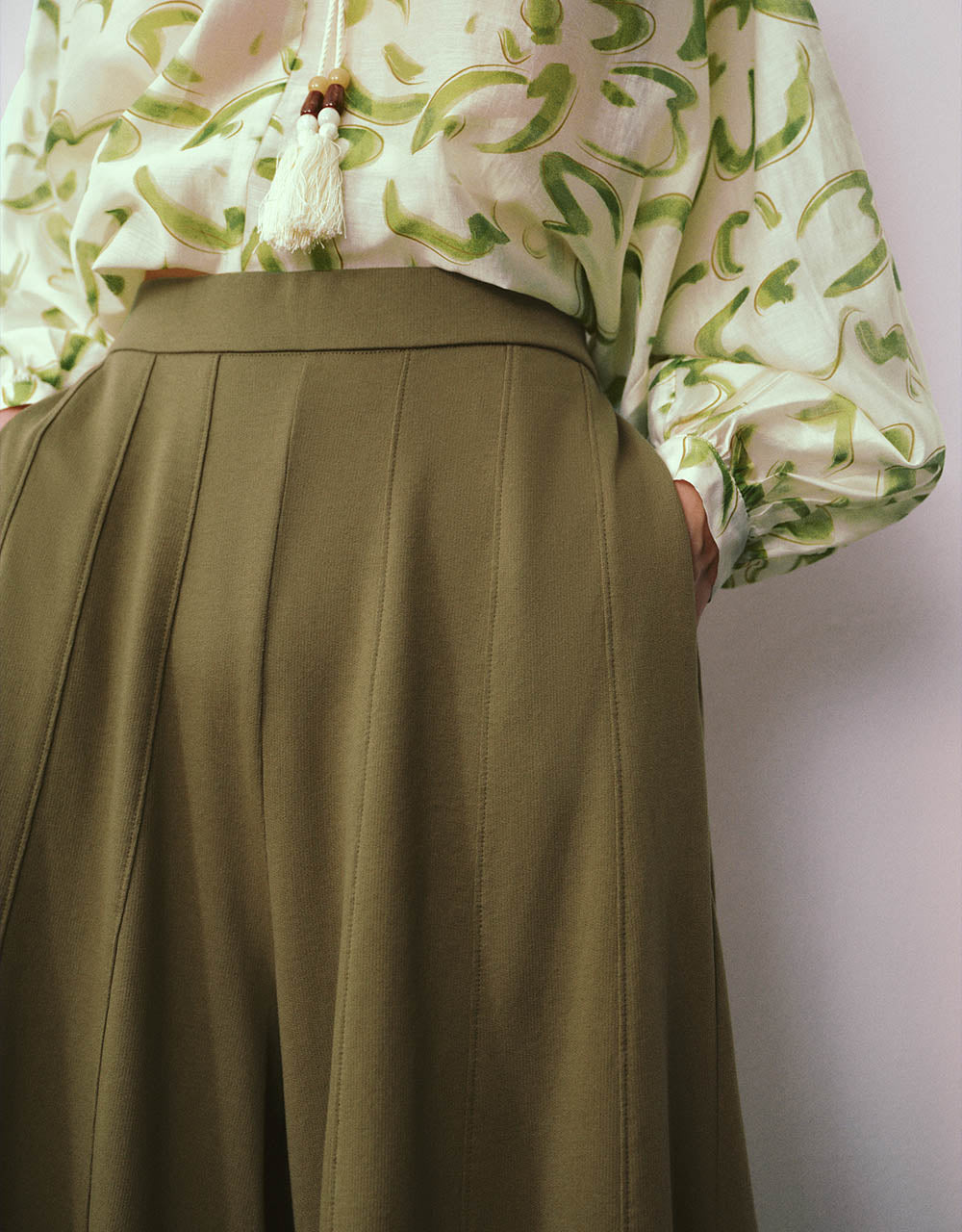 Knitted Oversized Wide-Leg Pants