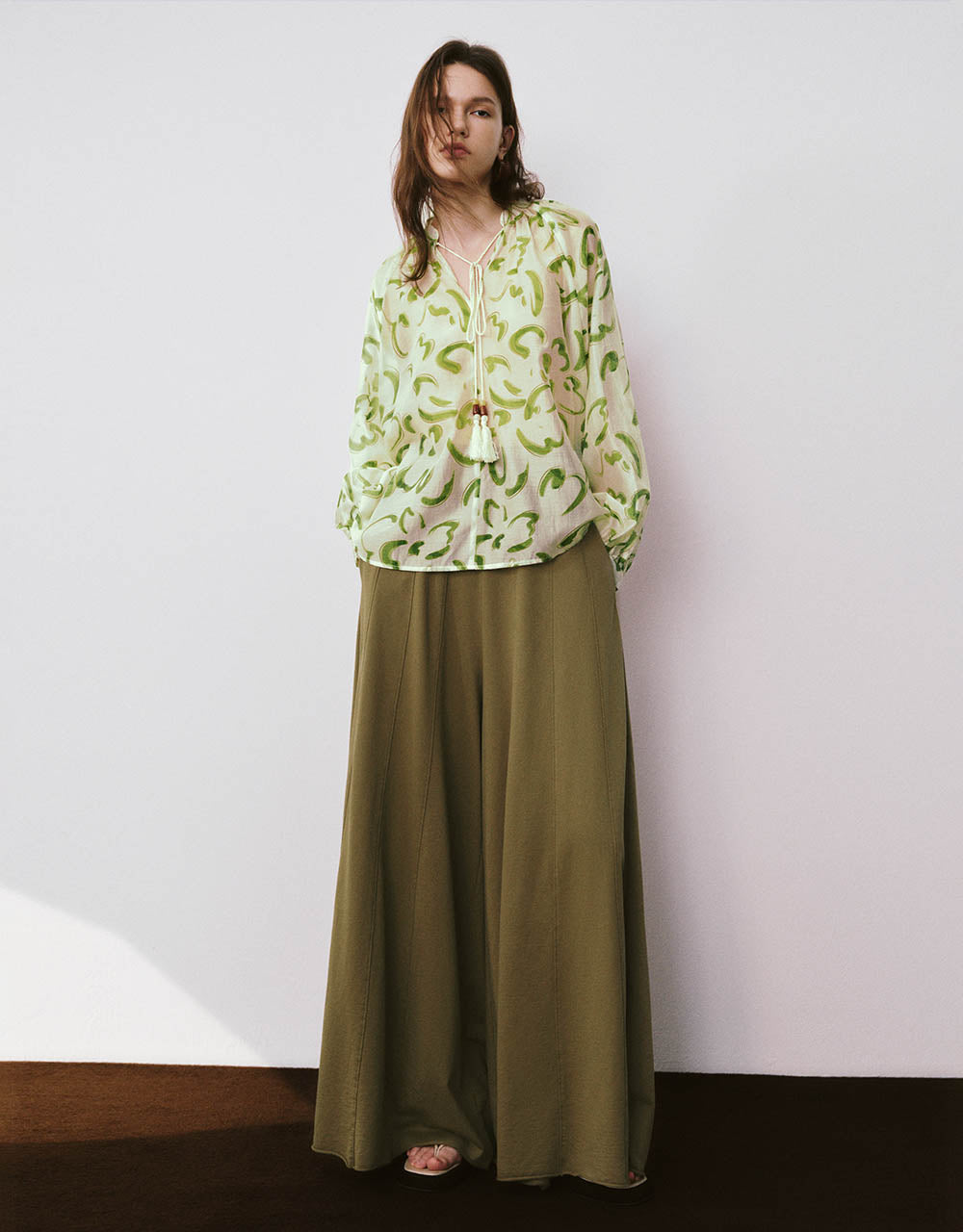 Knitted Oversized Wide-Leg Pants