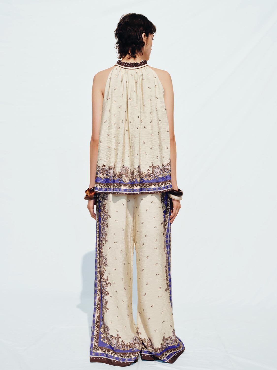 Floral Wide-Leg Pants