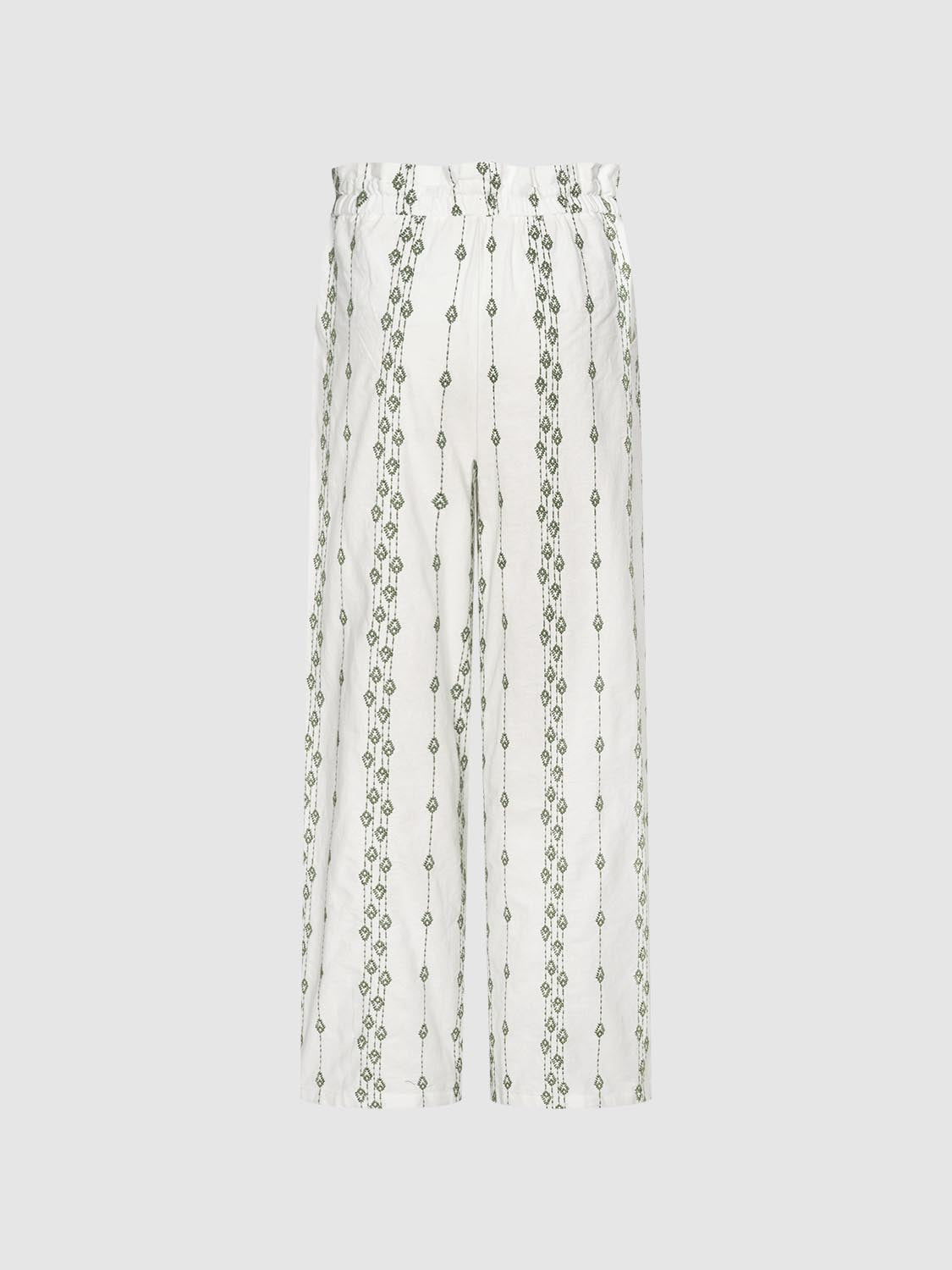Drawstring Pull On Wide Leg Pants