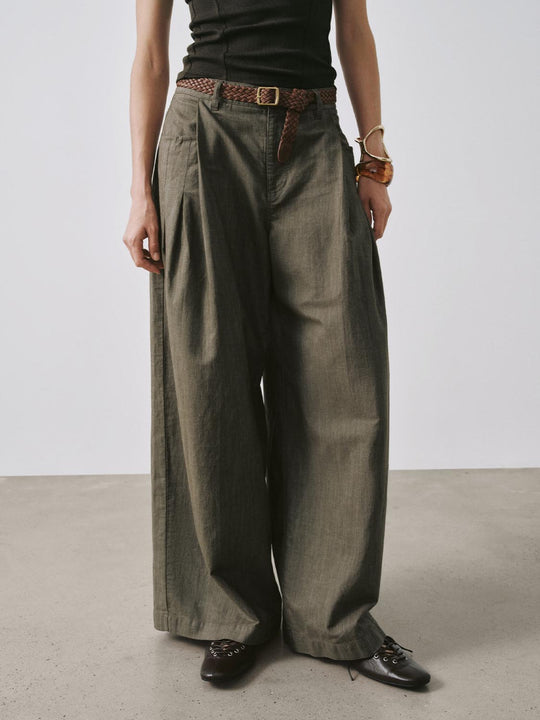 Belted Wide Leg Jeans
