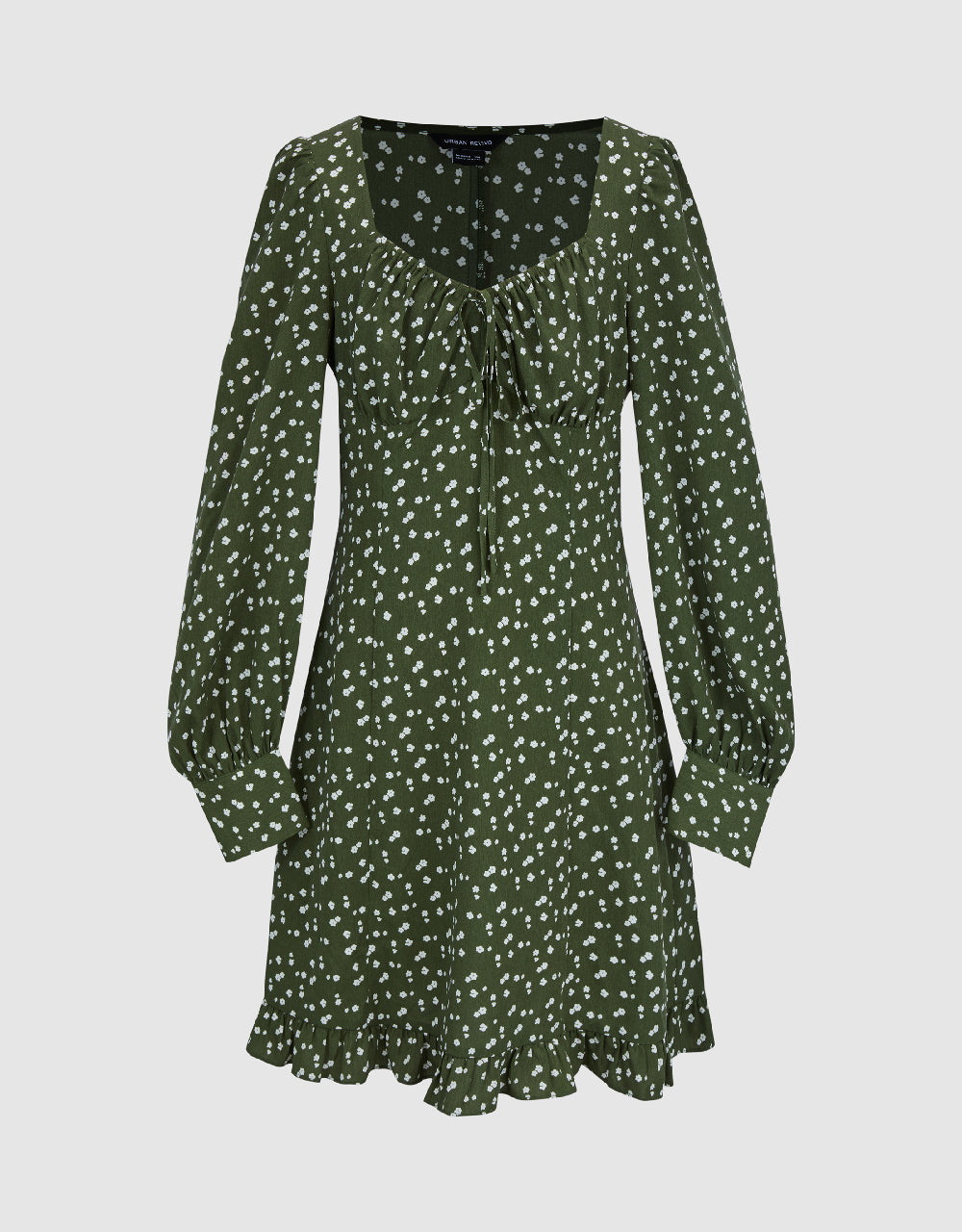 Puff Sleeve A-Line Dress