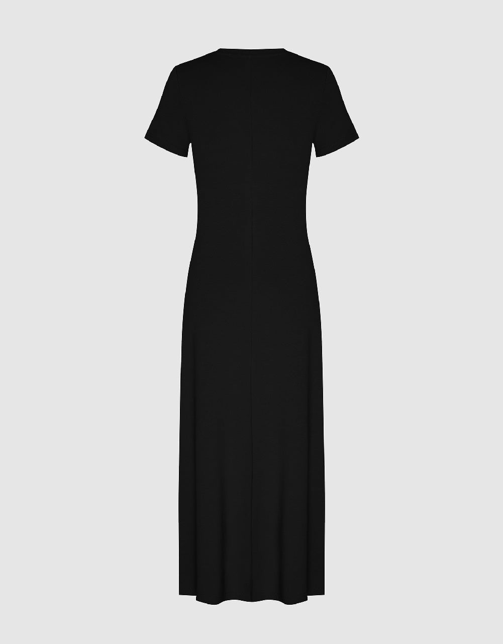 Twist Side Crew Neck A-Line Dress