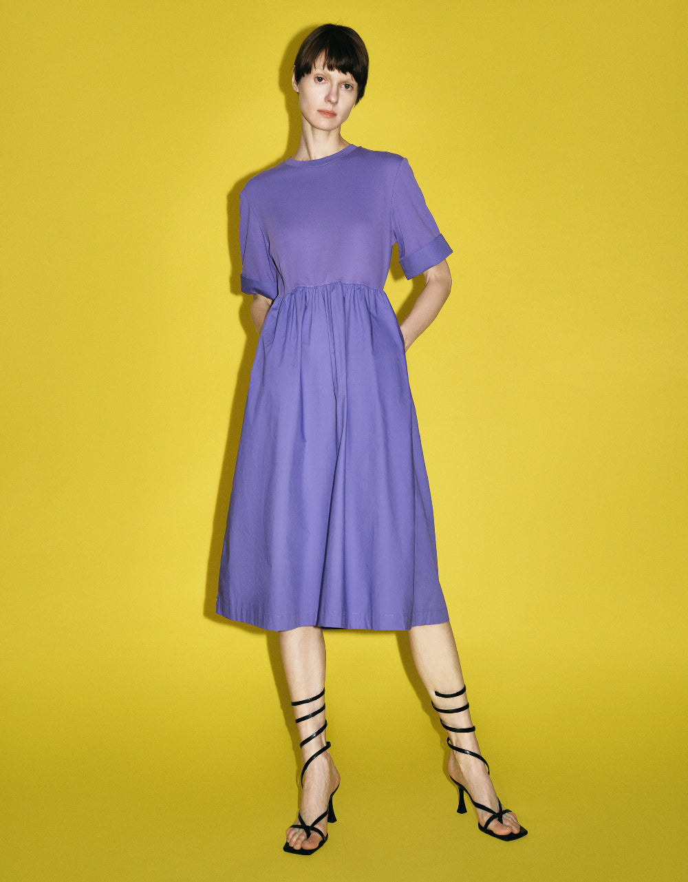 Crew Neck A-Line Dress