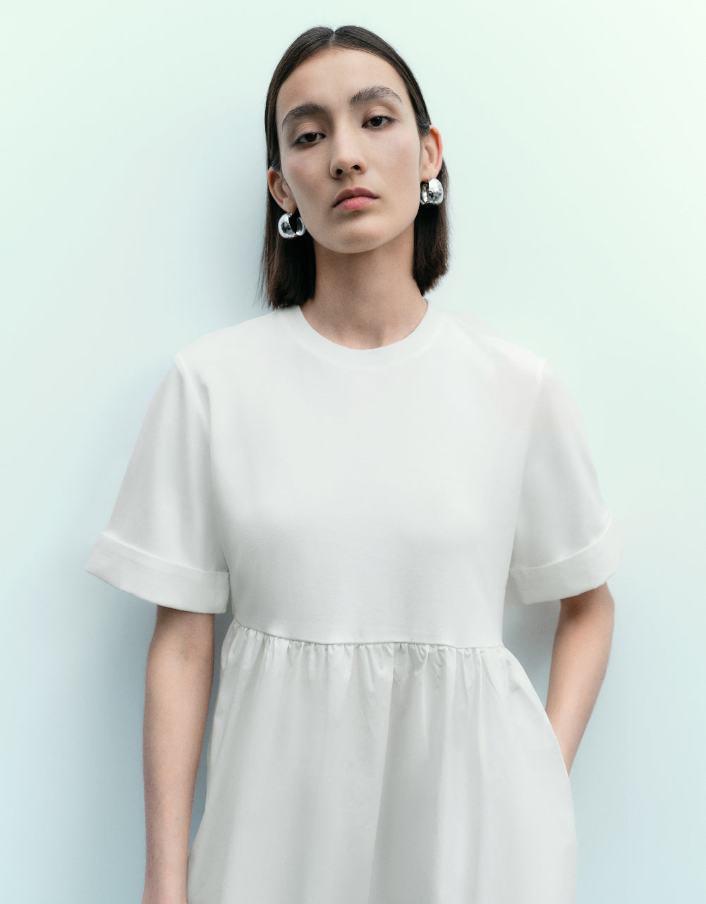 Crew Neck A-Line Dress