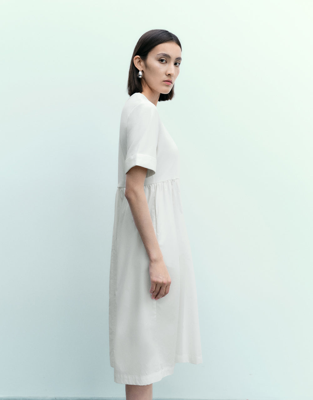 Crew Neck A-Line Dress