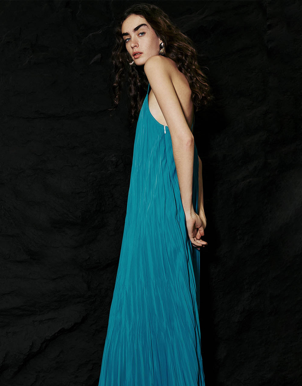 Halter Neck A-Line Dress