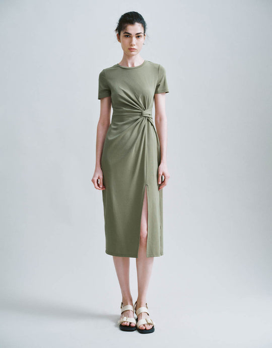 Crew Neck Straight Dress