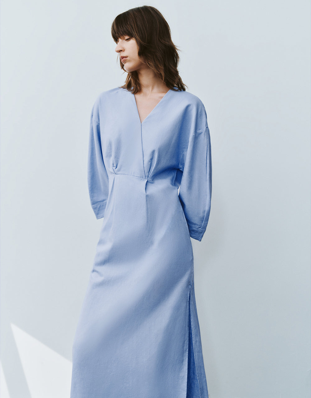 Surplice Front Straight Dress