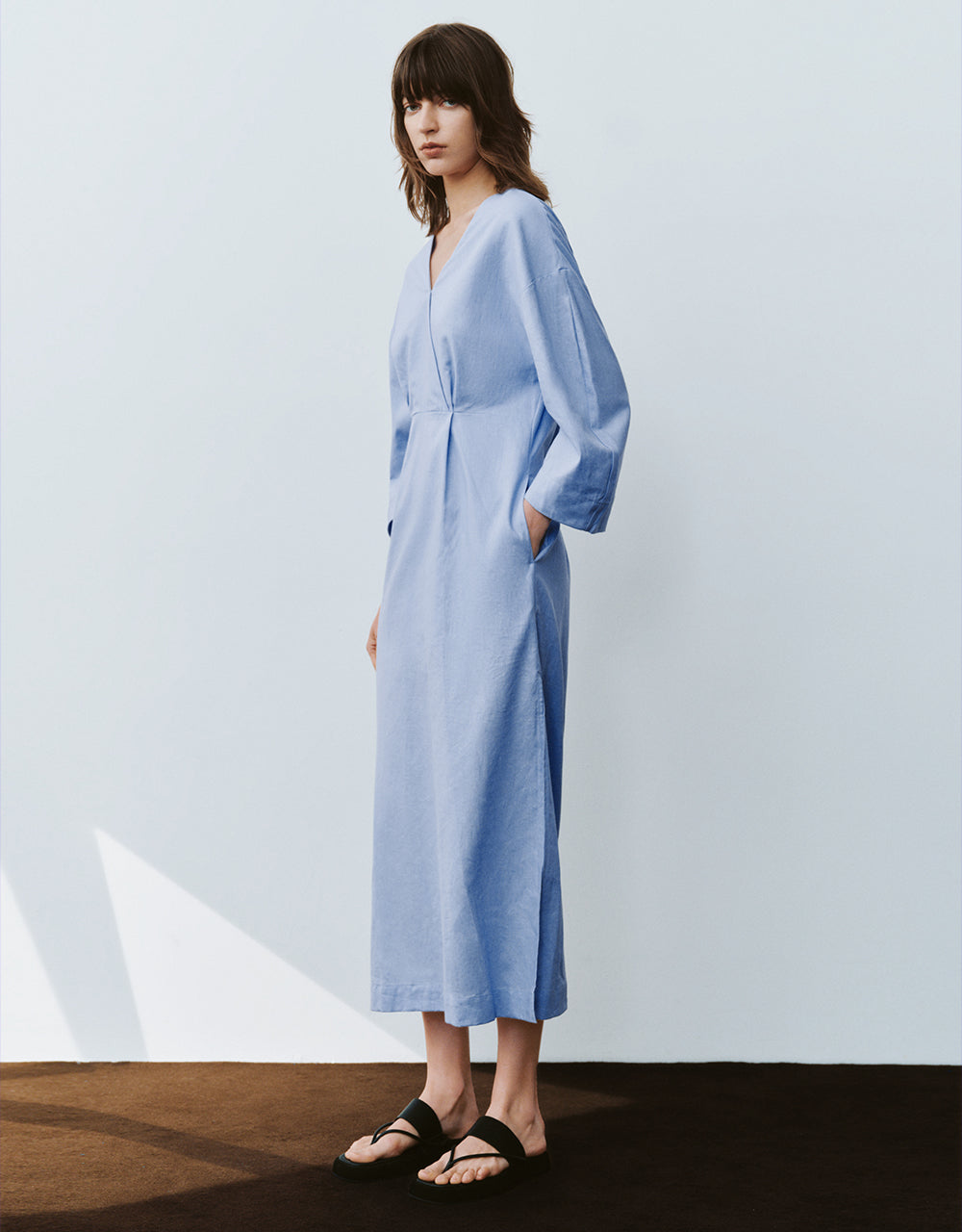 Surplice Front Straight Dress