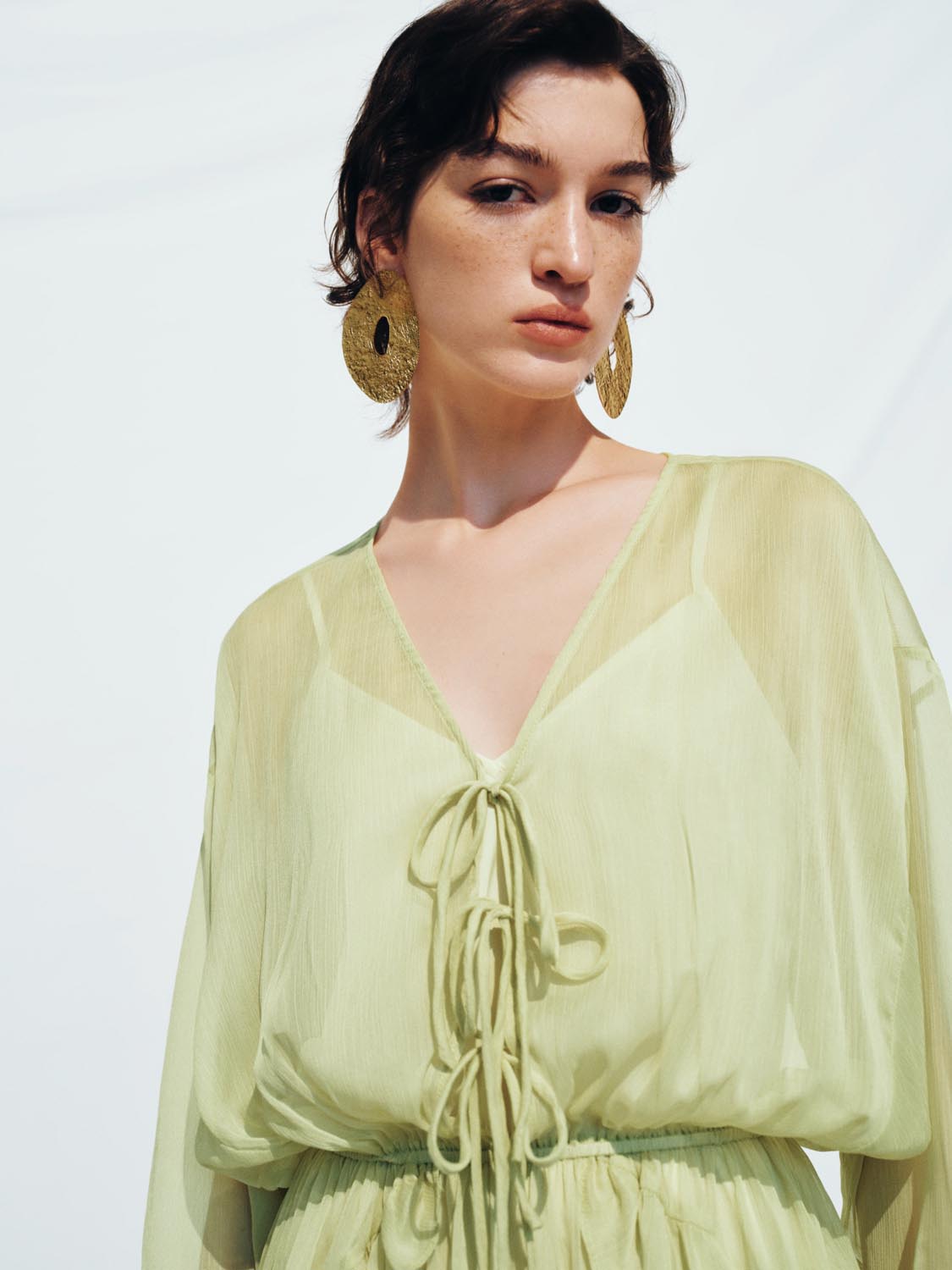 Ruffle A-Line Maxi Dresses