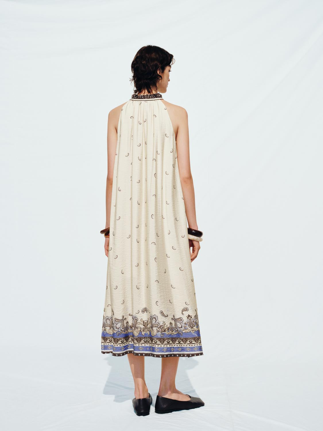 Halter Neck A-Line Maxi Dresses