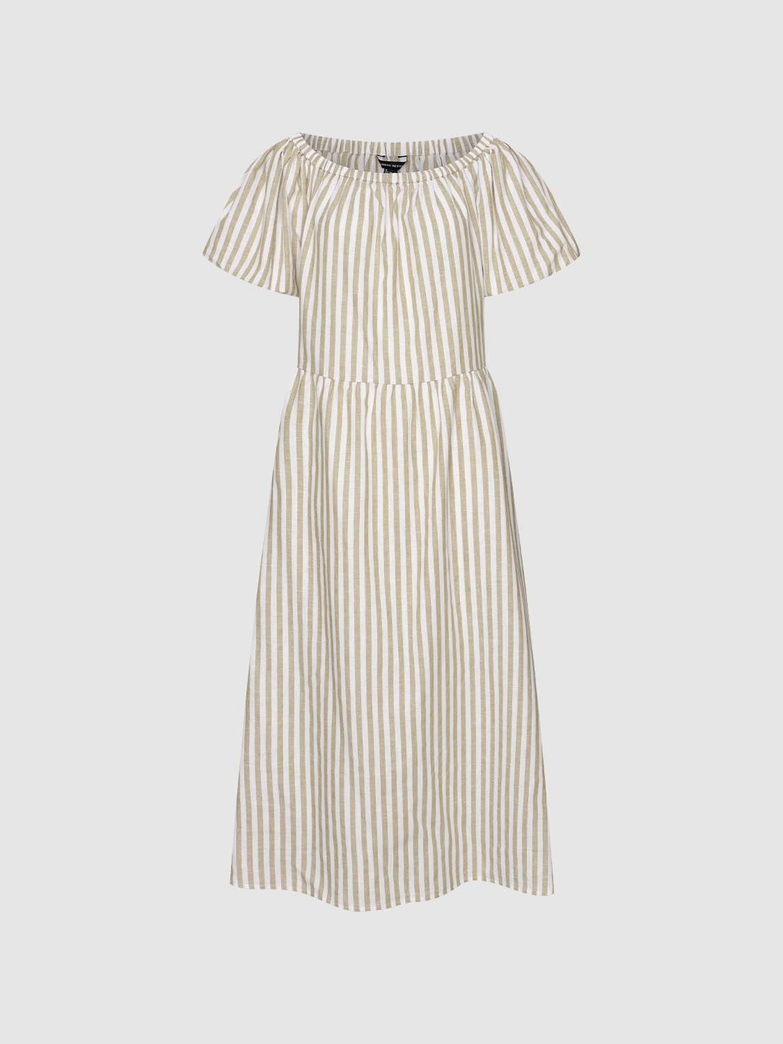 Striped A-Line Maxi Dresses