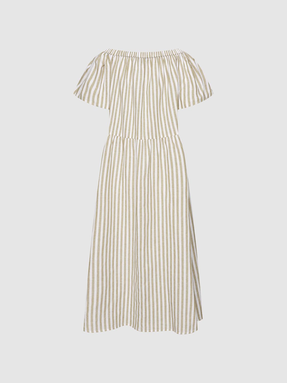 Striped A-Line Maxi Dresses