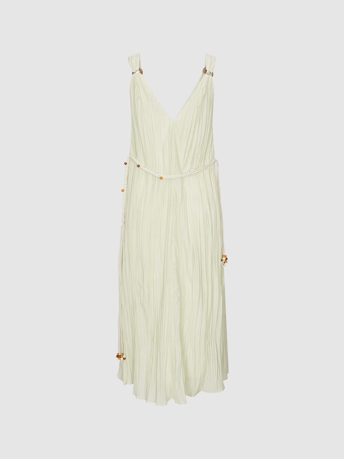 Sleeveless Frill A-Line Maxi Dresses