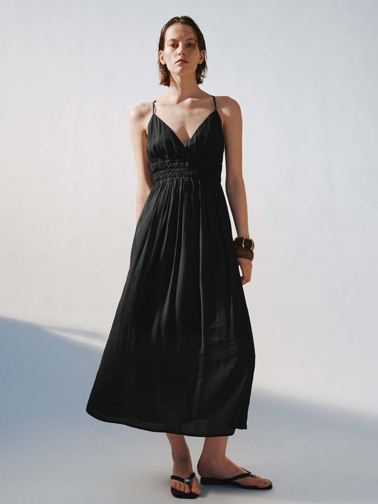 Strappy A-Line Maxi Dresses