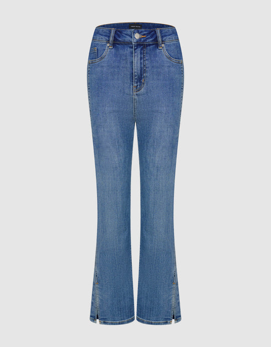 Split Hem Straight Jeans