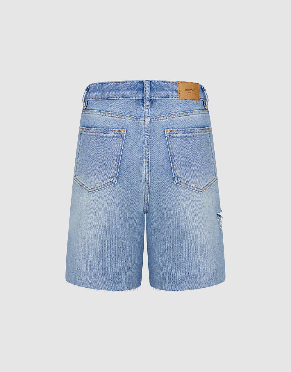 Raw Hem Denim Shorts