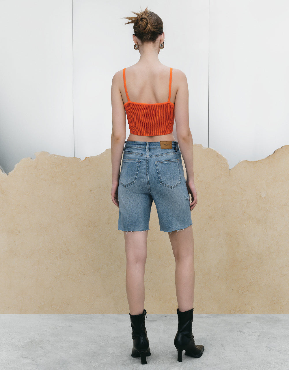 Raw Hem Denim Shorts