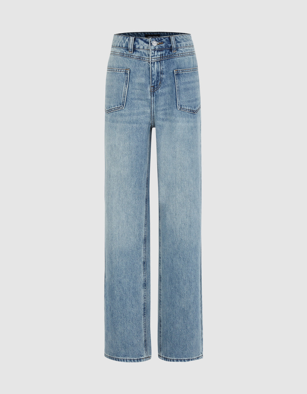 Front Pocket Straight Jeans