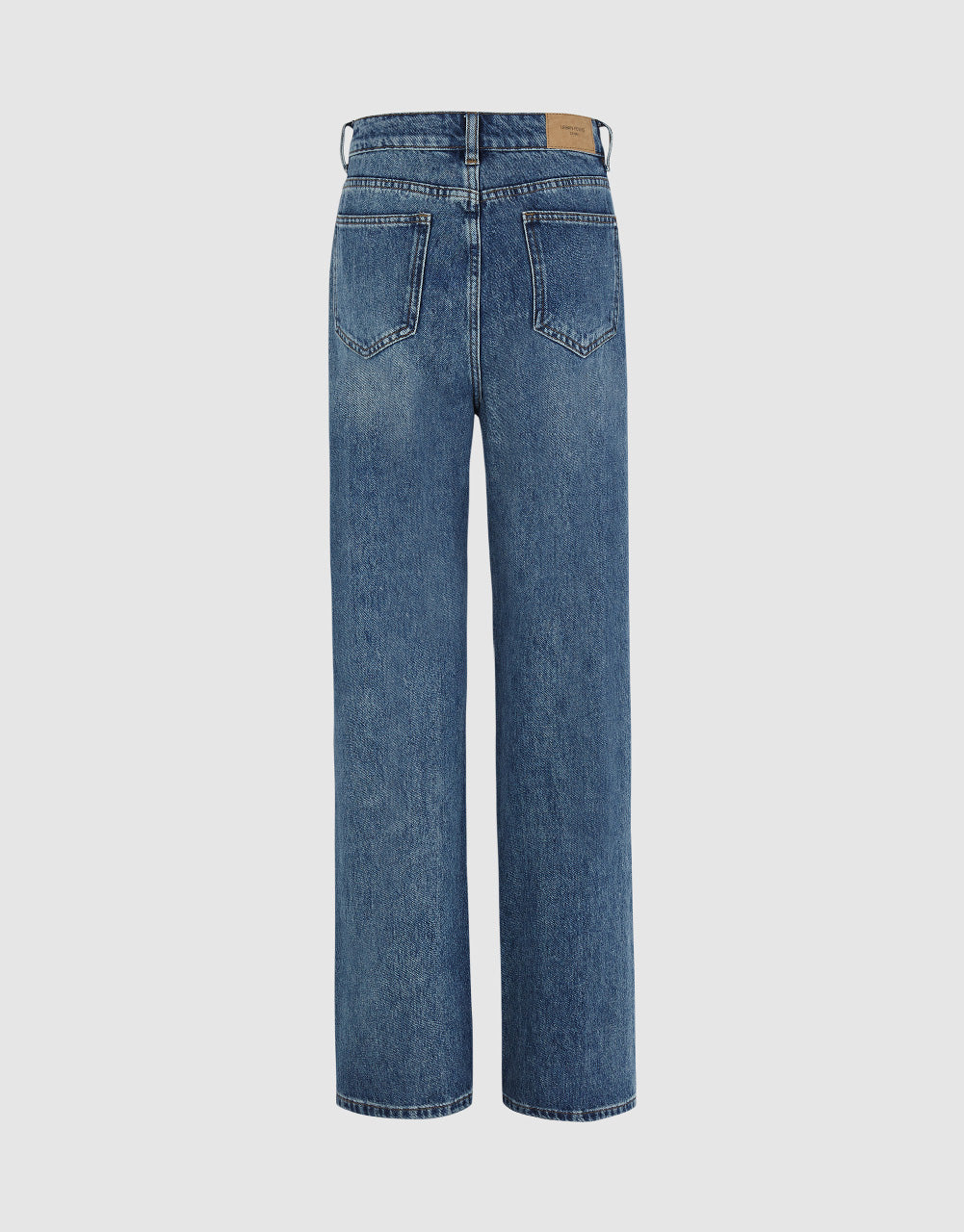 Straight Jeans With Front Pockets