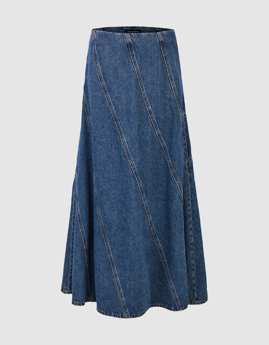 A-Line Denim Skirt